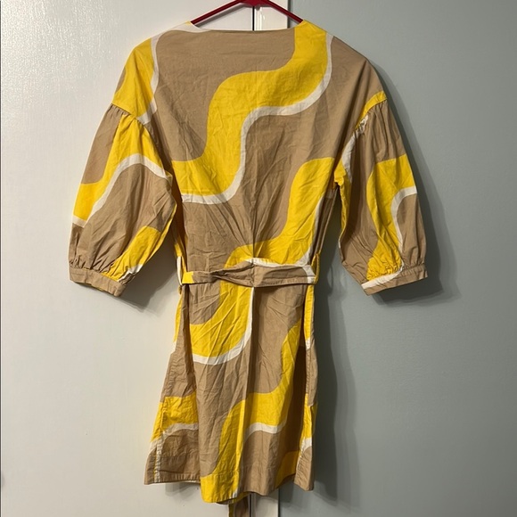 CHINTI & PARKER Yellow and Tan Patterned Dress - Picture 6 of 6